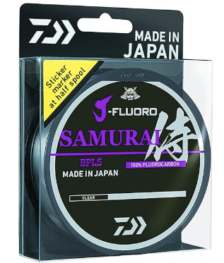 Daiwa J-Fluoro Samurai Fluorocarbon Line, Filler, 18lb 220yd