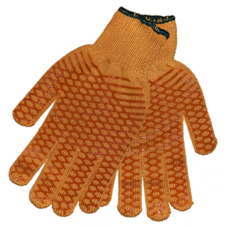 Sea Striker Men's Orange String Knit Gloves