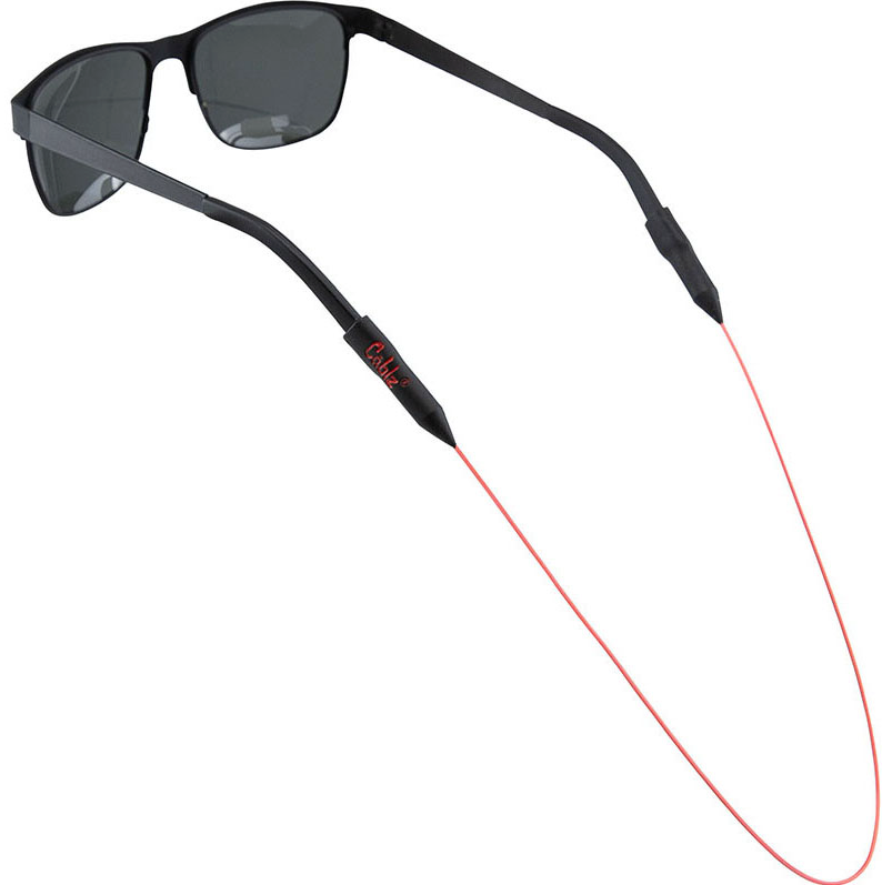 Cablz Monoz Non-Adjustable Zipz, 14" Sunglass Retainer, Red