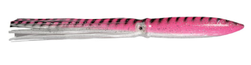 Sea Striker Bulbhead Squid Skirt, 9", Pink Mackerel, 10/Pack