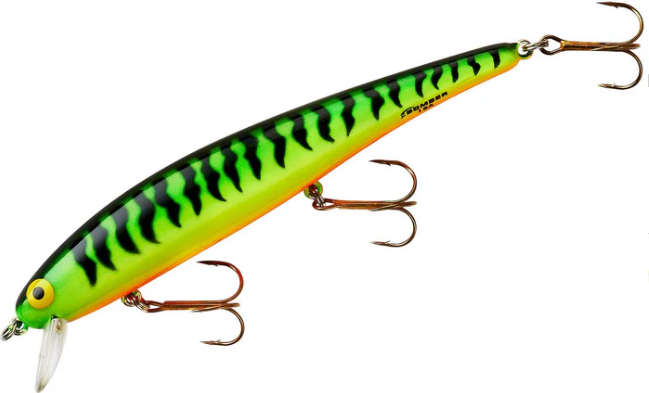 Bomber B15 Long A 4 1/2" Shallow Jerkbait, Bengal Fire Tiger