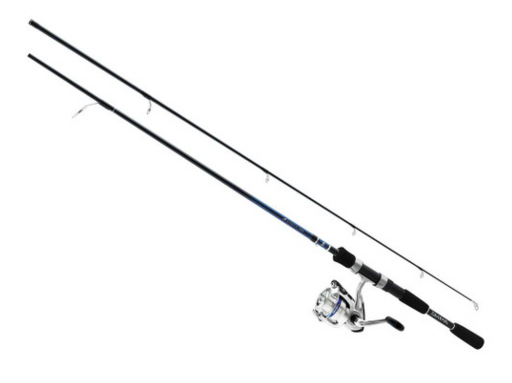 d&d fishing pole Daiwa DSK20-2B/F602ML D-Shock DSK-2B Pre-Mounted Spinning Combo