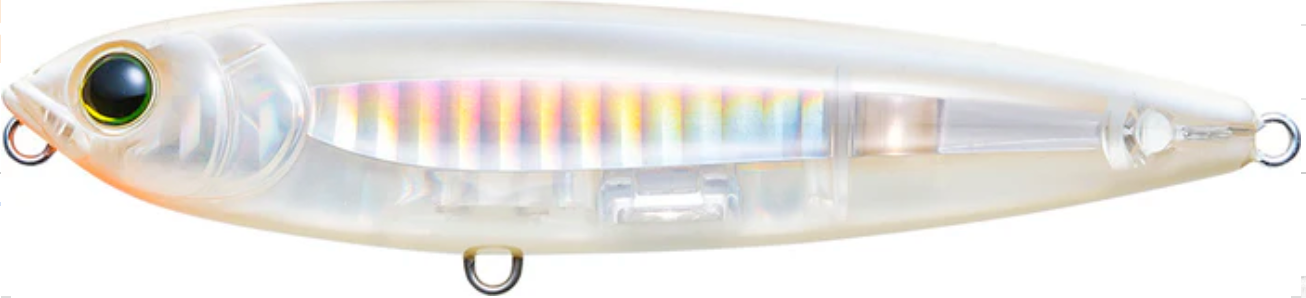 Yo-Zuri 3D Inshore Topknock Pencil Topwater Walker 5'' 1Oz Bone Silver