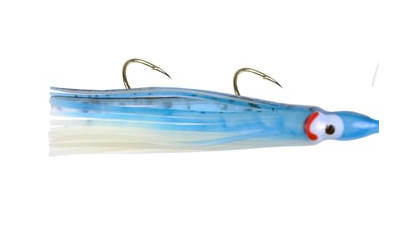 Danielson Squid Rigged 4.5" Glow/Blue Streak/Spl