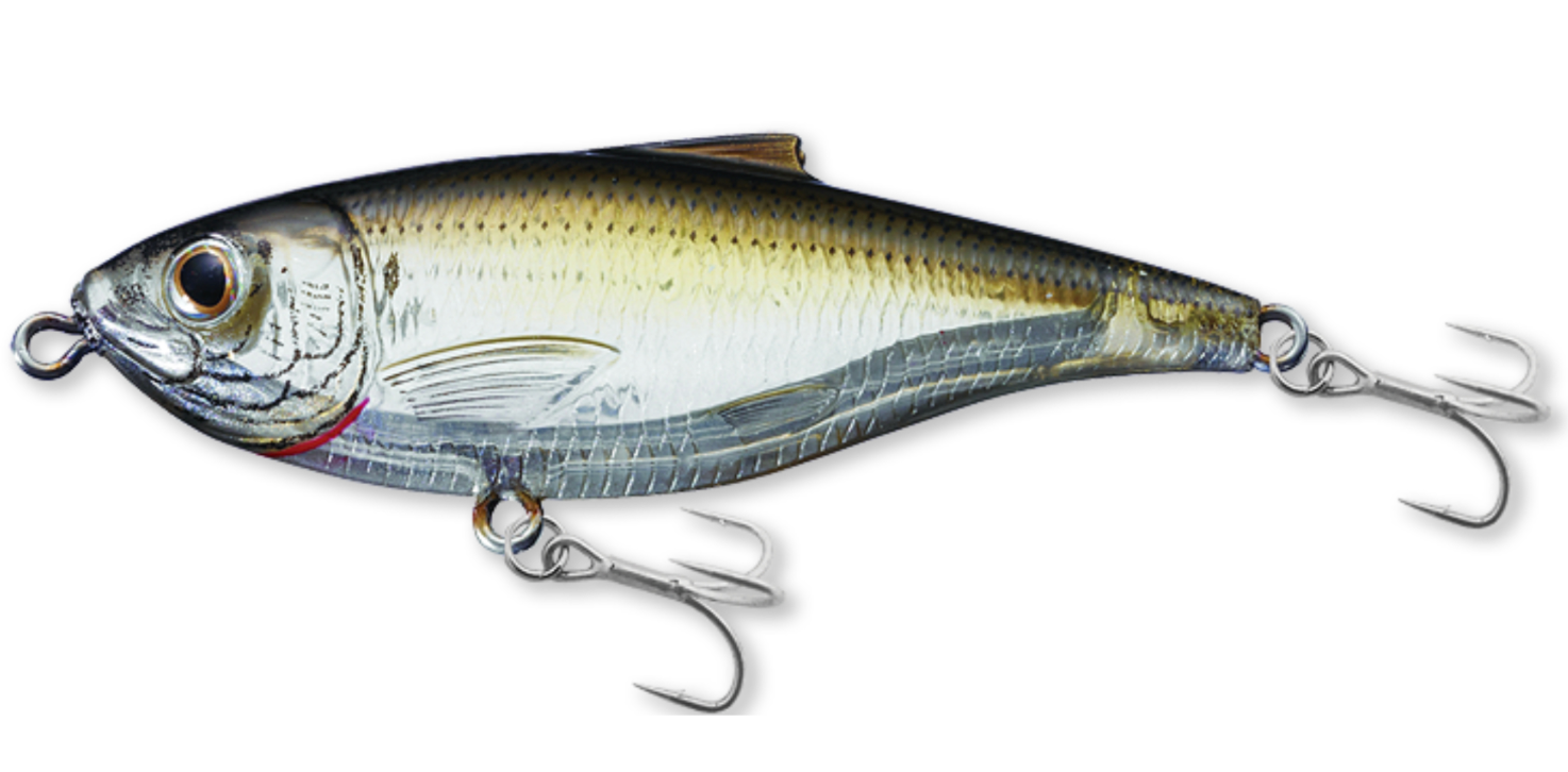 LiveTarget Scaled Sardine Twitchbait, 0-1', 3", 7/16 oz, 946 Ghost/Amber