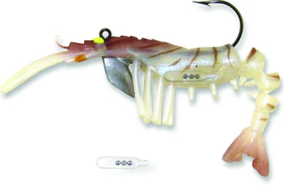 Egret Baits Vudu Rattler Shrimp 3.5'' Rattl 2pk 1/4oz