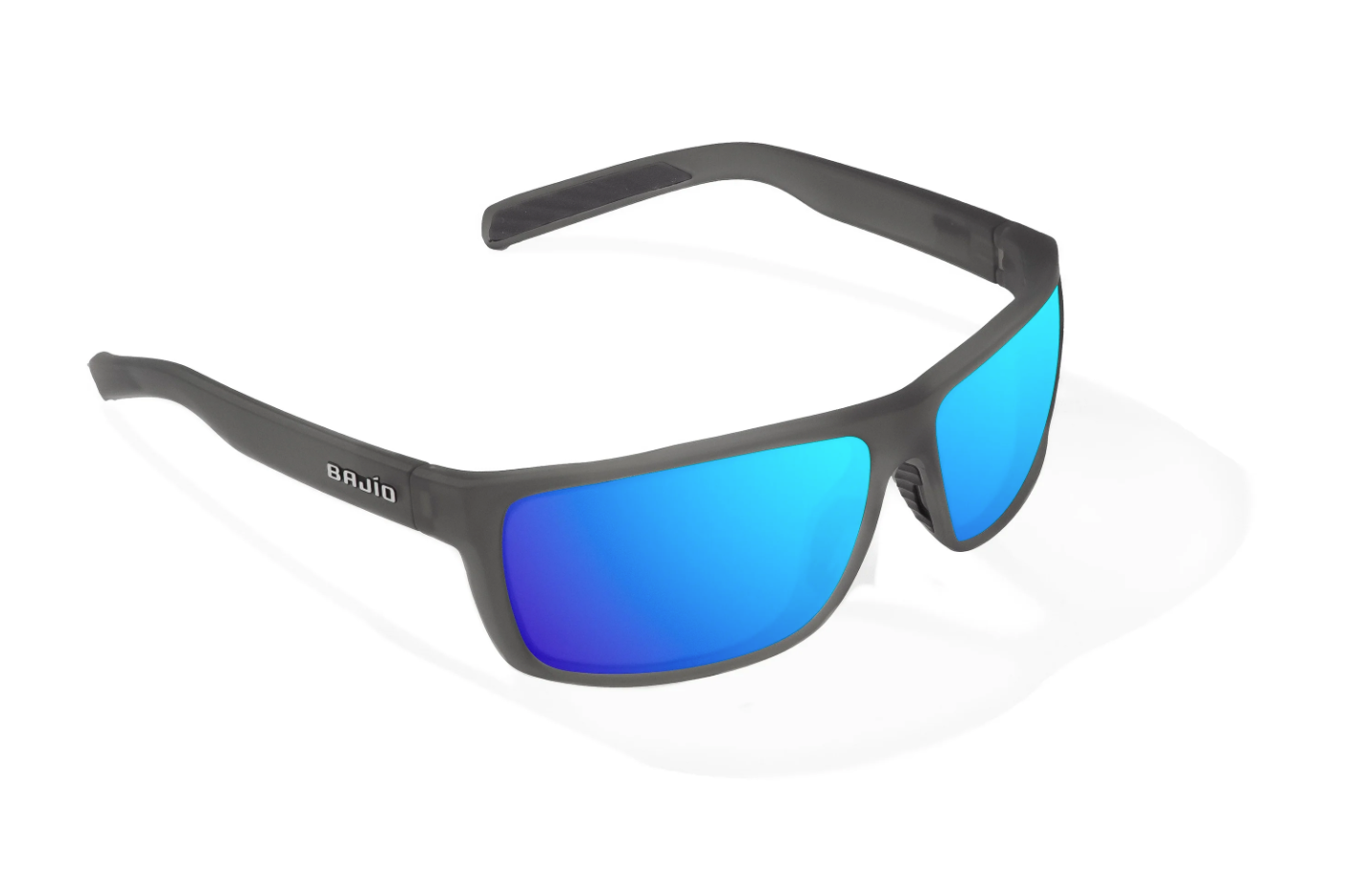 Bajio SIGS Dark Gray Glass Matte Frame / Blue Mirror Glass Lens Sunglasses