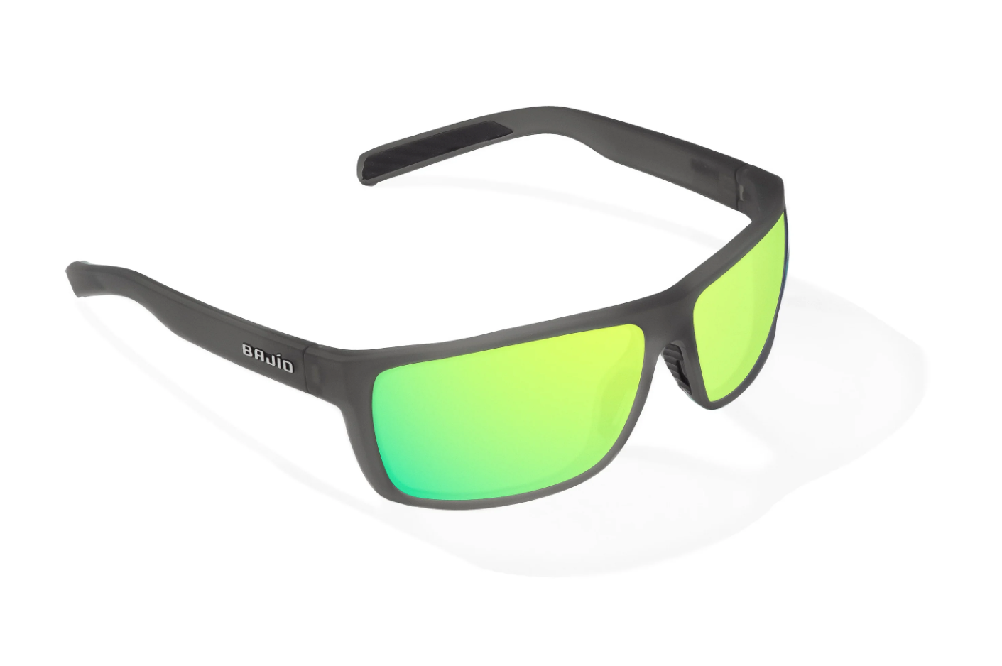 Bajio SIGS Dark Gray Glass Matte Frame / Green Mirror Glass Lens Sunglasses