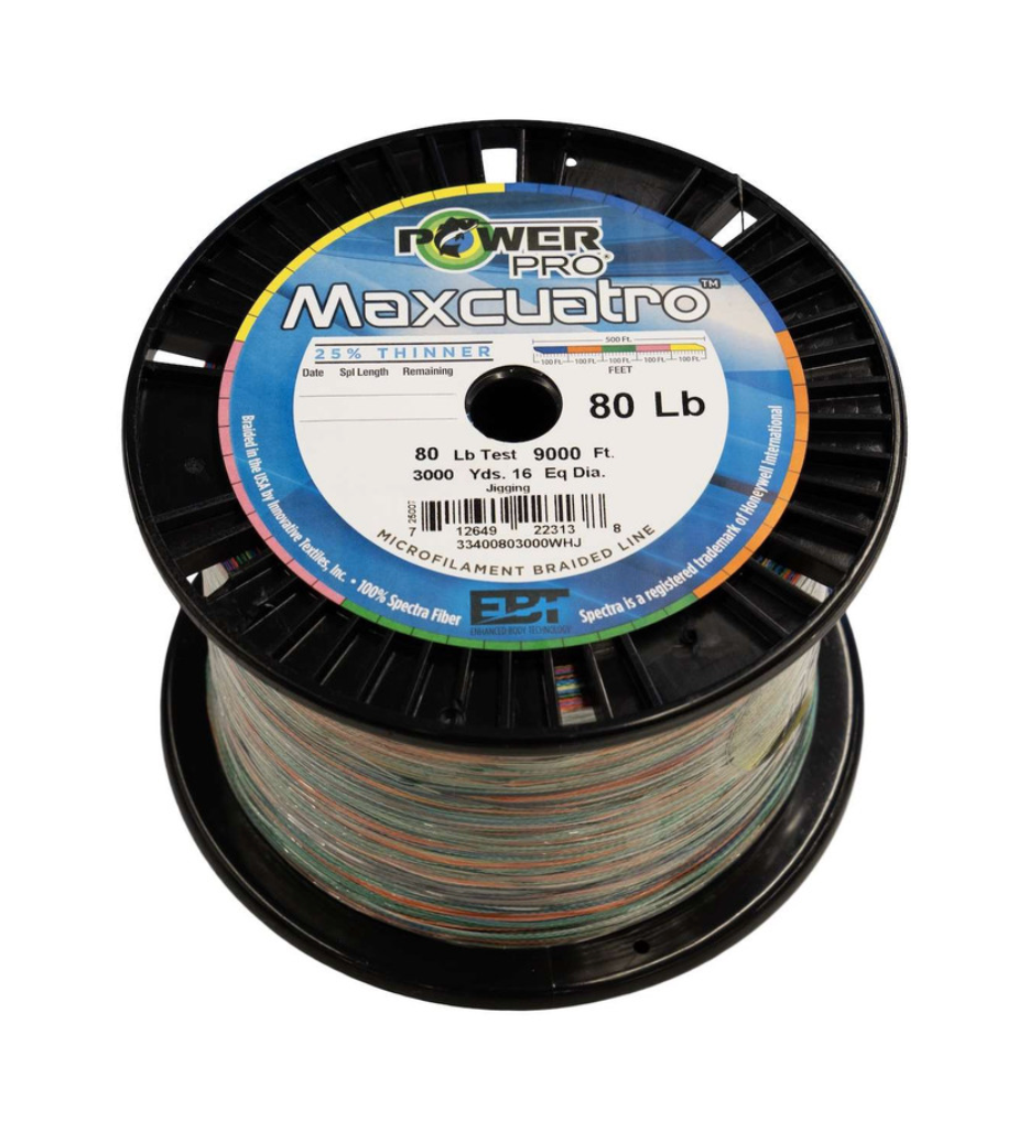 Power Pro Maxcuatro Braided Line Metered