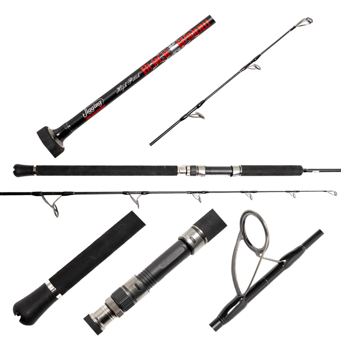 Jigging World Black Widow 2.0 Hi-Pitch Spinning Rods