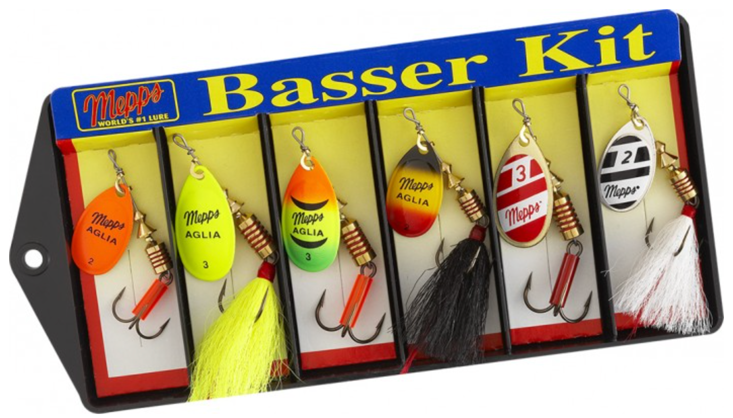 Mepps #2 & #3 Aglia Assortment Basser Kit, Multicolor