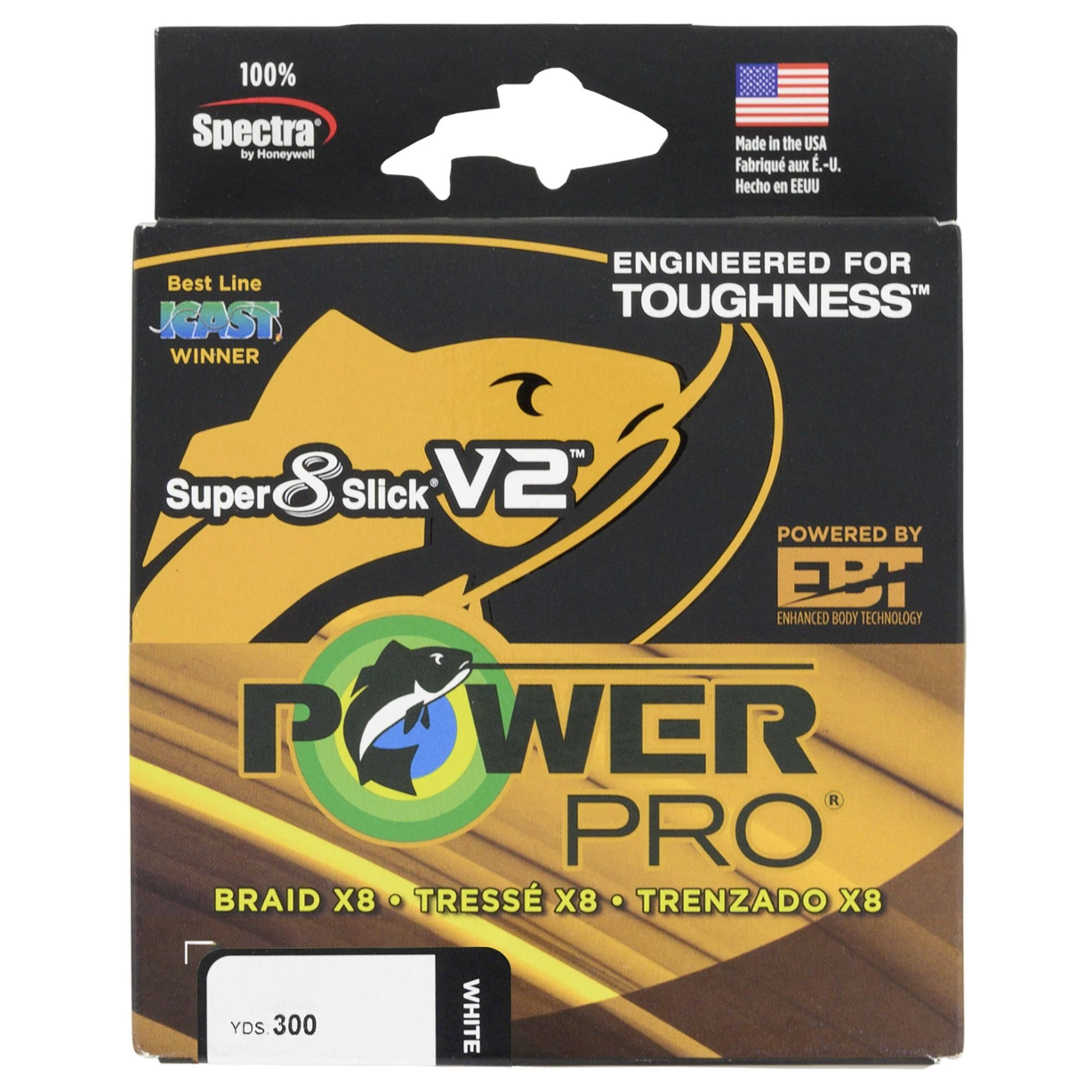 Power Pro Super Slick V2 8-Strand Braided Line 150-300yd