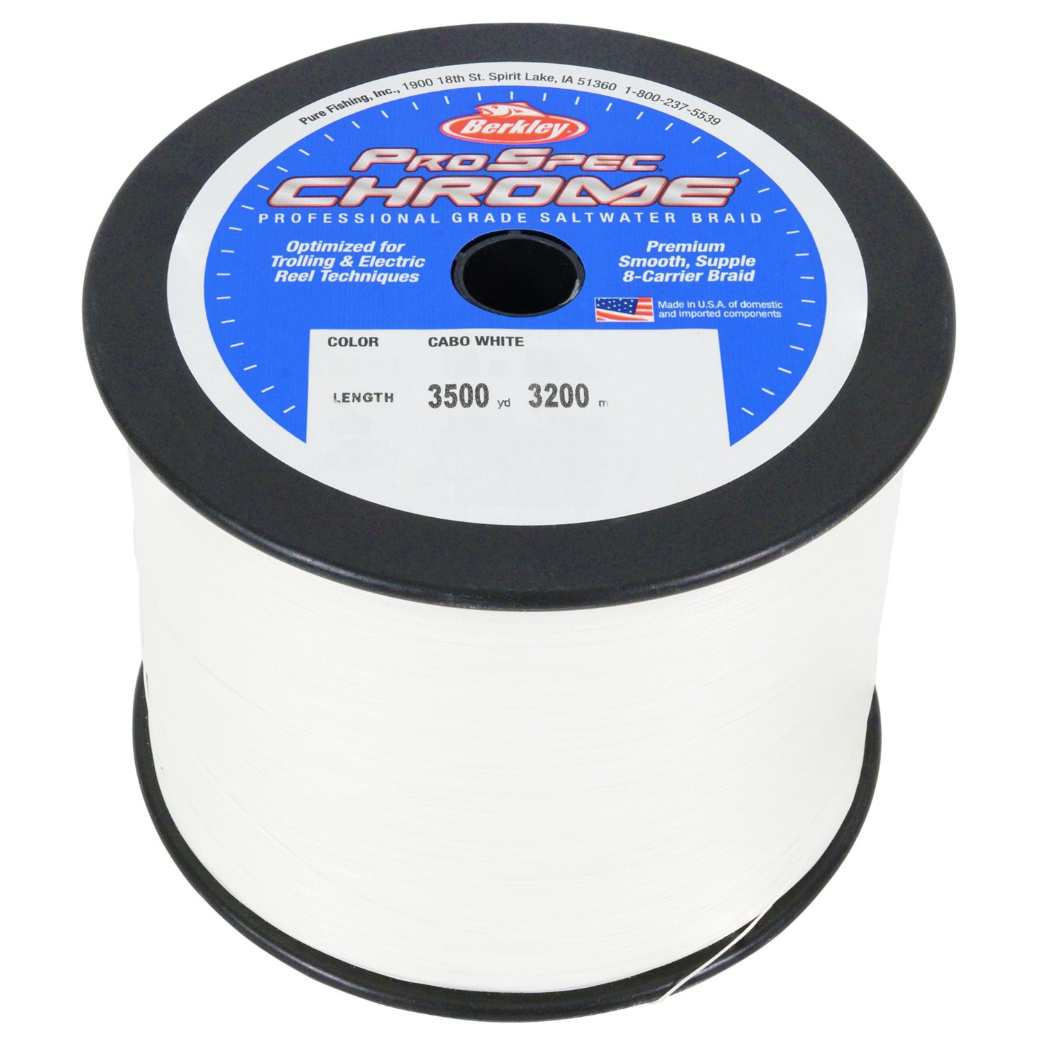 Berkley ProSpec Chrome Premium Saltwater Braid 3500yd White