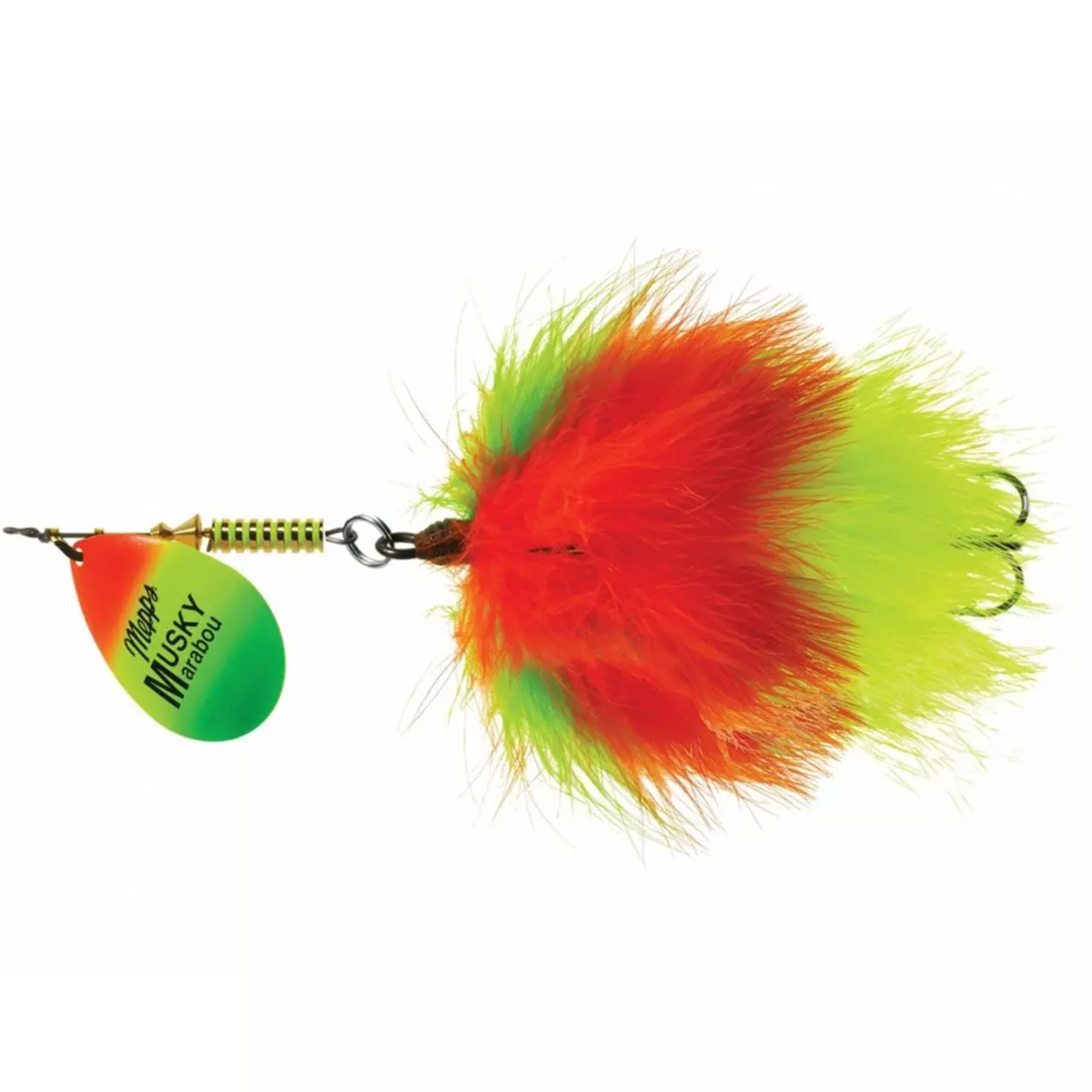 Mepp's Musky Marabou Fishing Equipment, 1 1/4 oz, Fire Tiger