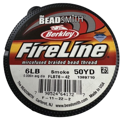 Berkley 6lb Beadsmith Fireline Smoke 55 Yards Beading Thread