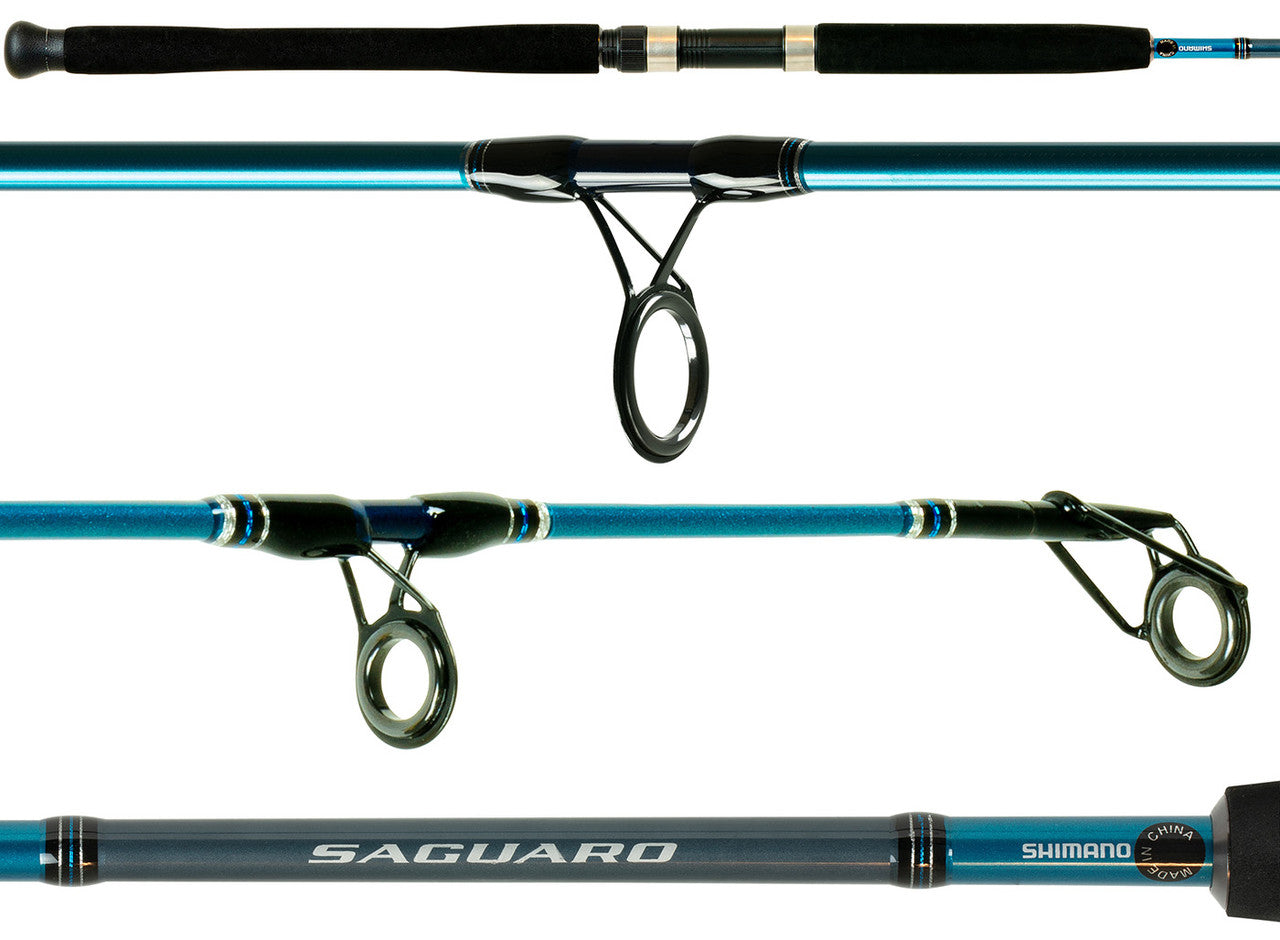 Shimano SGS80MH2A Saguaro Spinning Rod, 8', 2 Pc, Fast, Med Hvy.