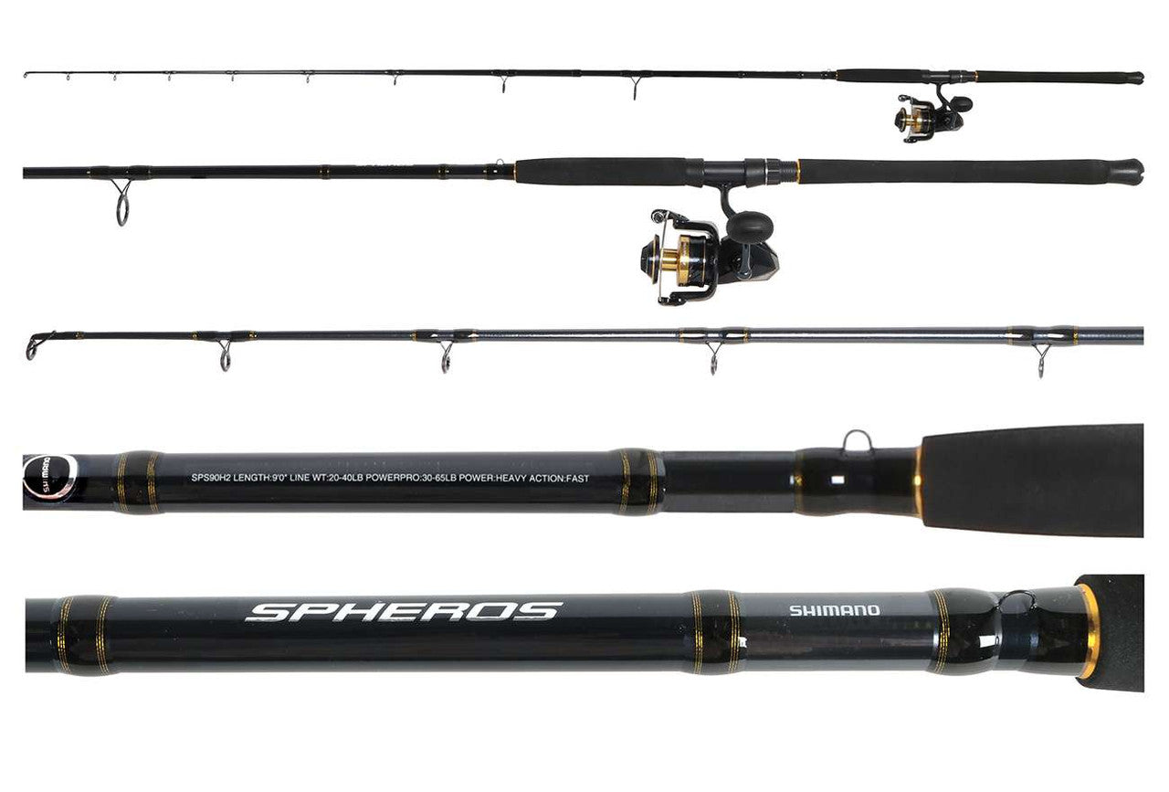 Shimano PSPSW8000HGASPS90H2 Spheros Saltwater Spinning Combo 9'