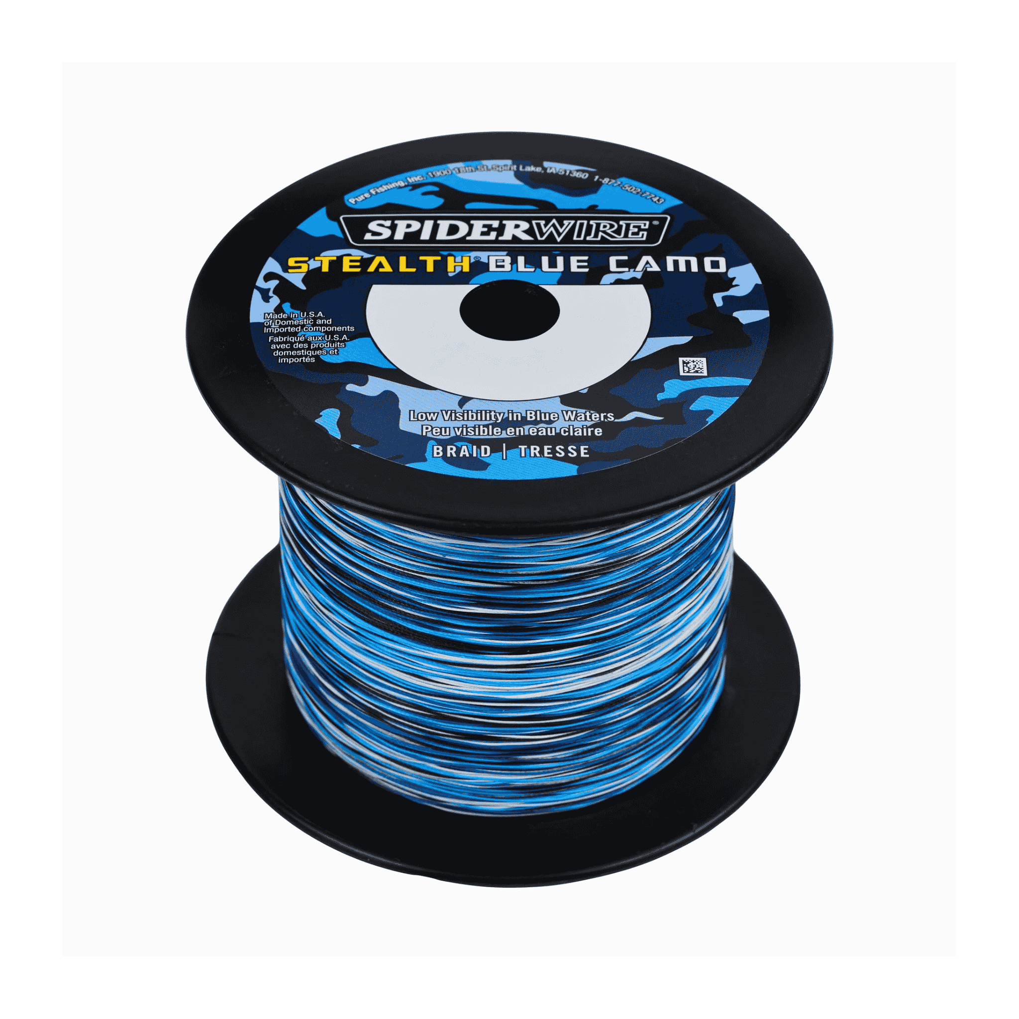 Spiderwire Stealth Blue Camo Braided Line 1500 Yards