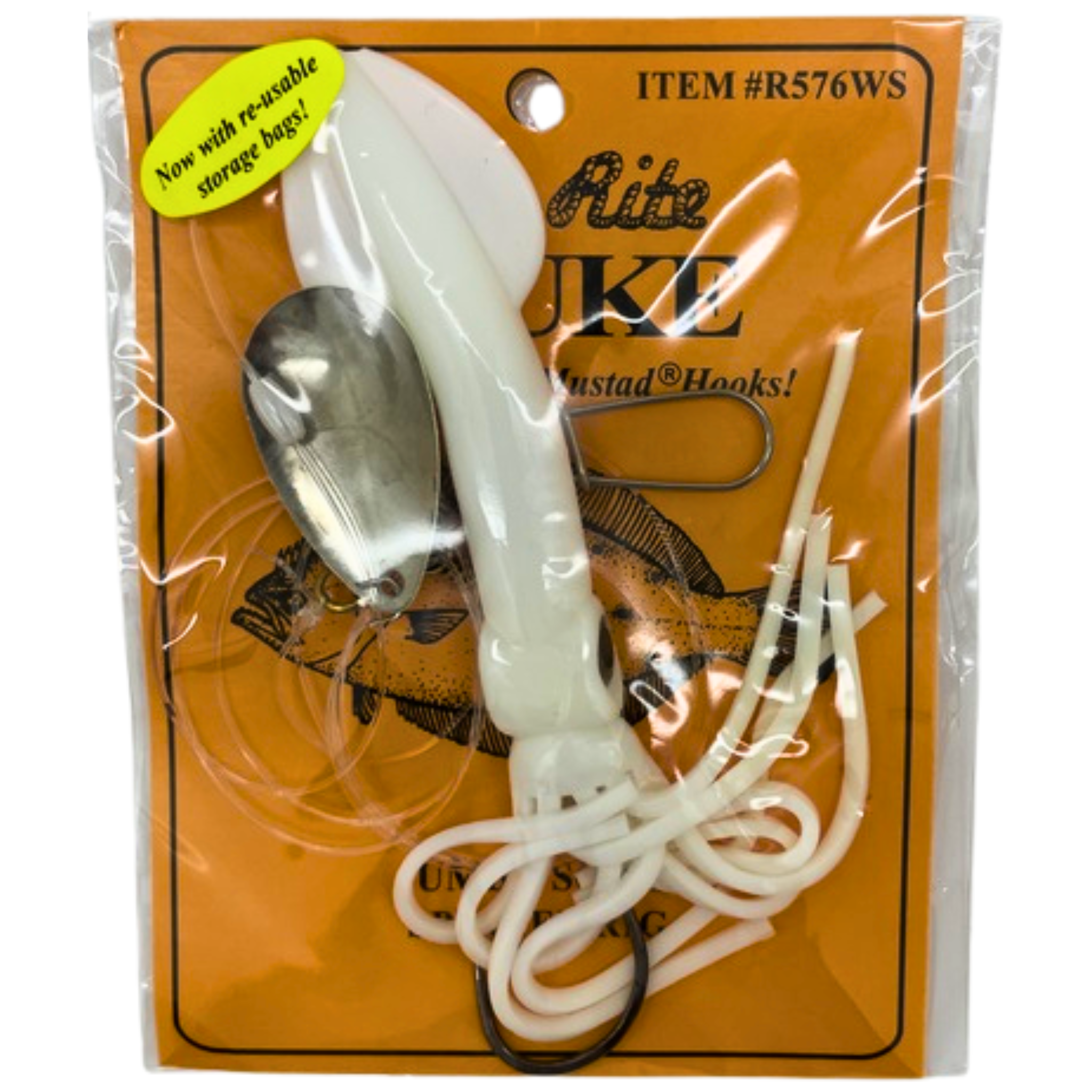 Tide Rite Doormat Fluke Rig, Samsu Hook, Jumbo Squid