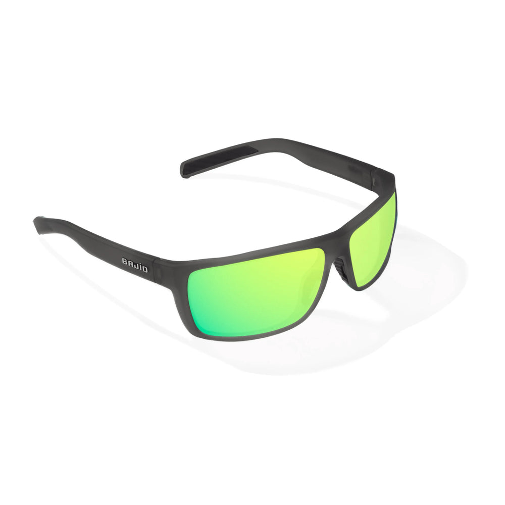 Bajio SIGS Dark Gray Glass Matte Frame / Green Mirror Glass Lens Sunglasses