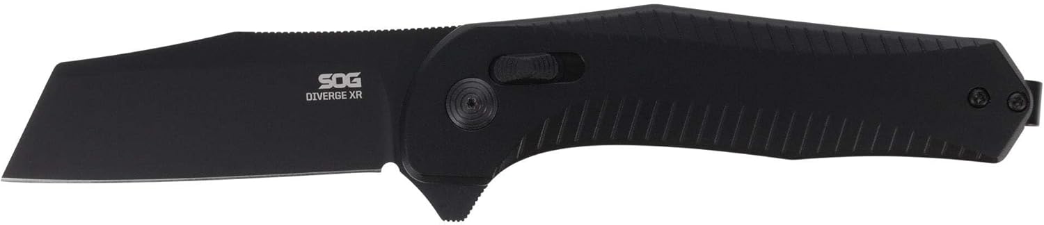 SOG SOG-12-02-01-43 Diverge XR Folding Knife, 3" Sheepfoot Blade