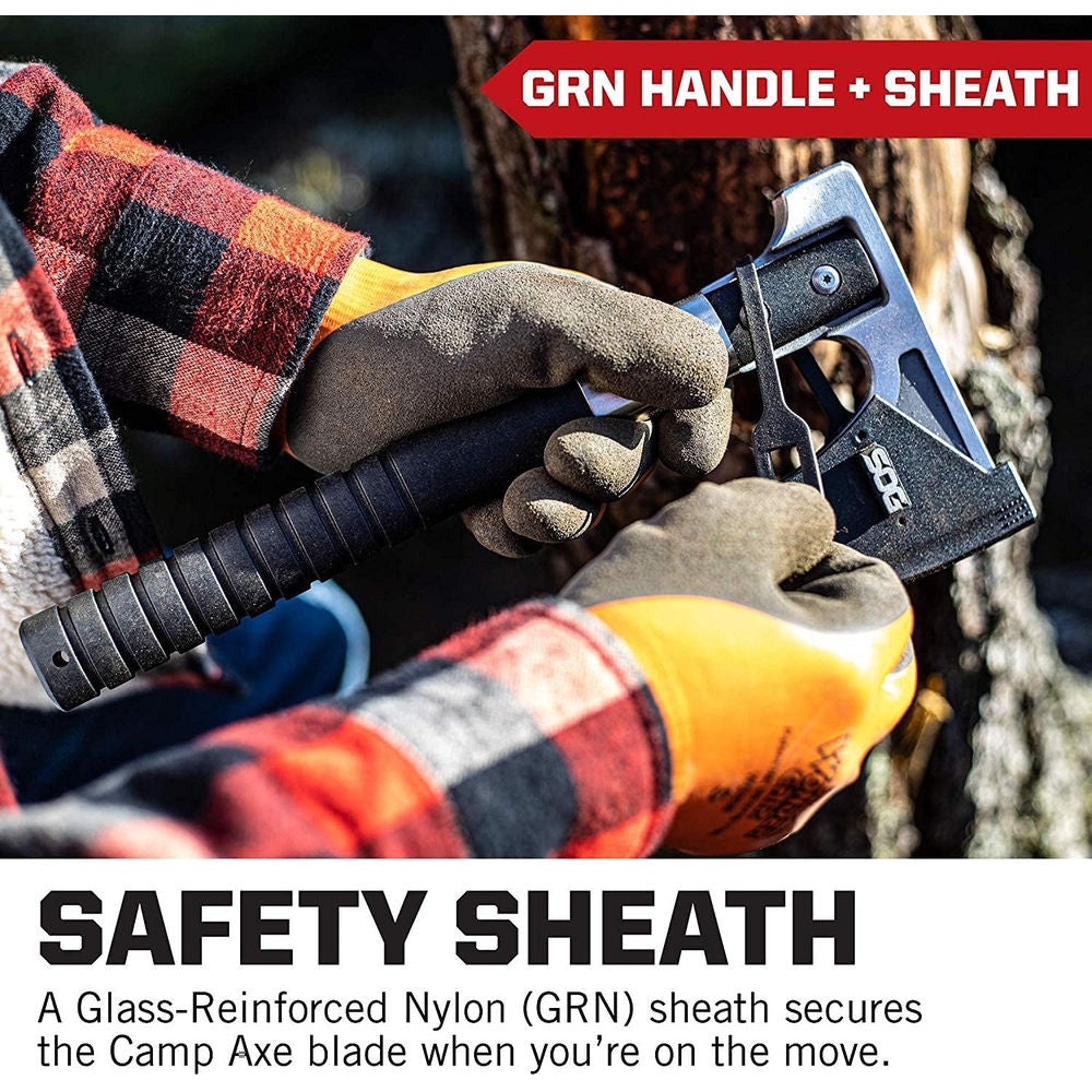 SOG SOG-CH1001-CP Camp Axe, 11.5" Overall, 3.1" Blade, Clam