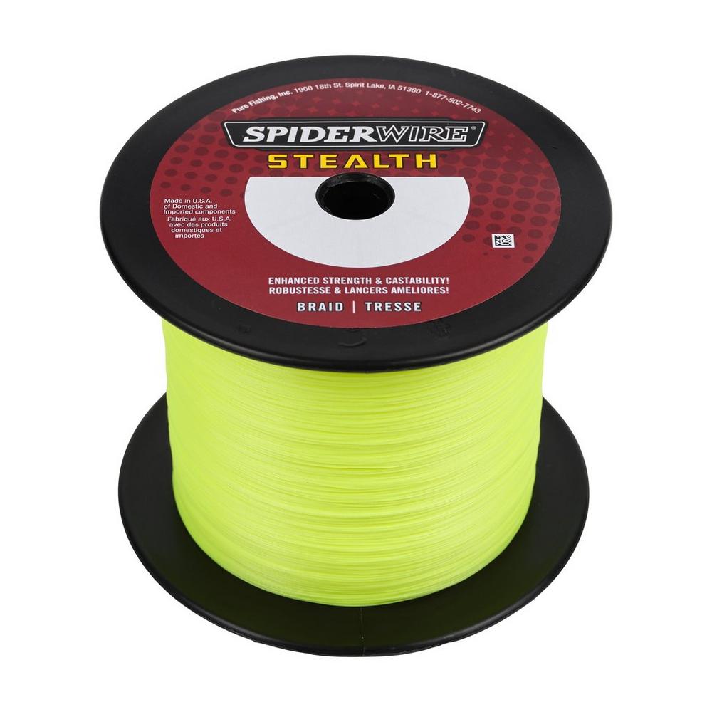 Spiderwire Stealth Braided Superline [1500 Yards, Moss Green/Yellow]