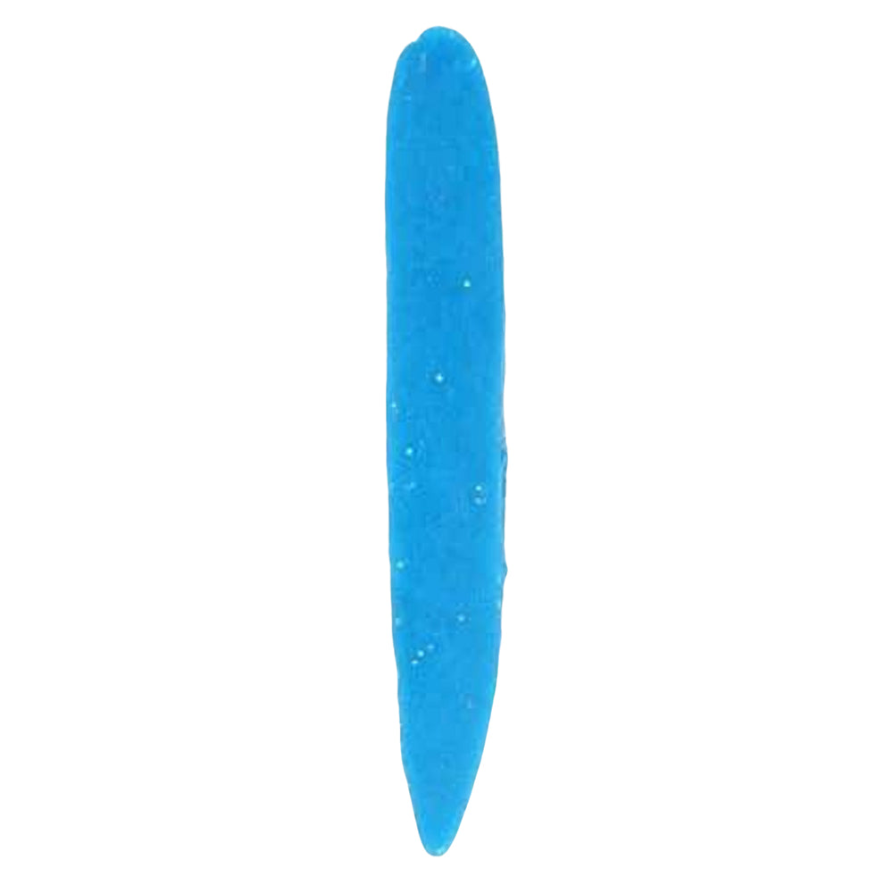Otter SSBl Straight Short Tails 4" Blue 8 Stripes Per Jar Fishing Lures