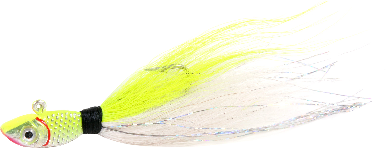 Sea Striker Bucktail Jig with Rattle and Grub Keeper