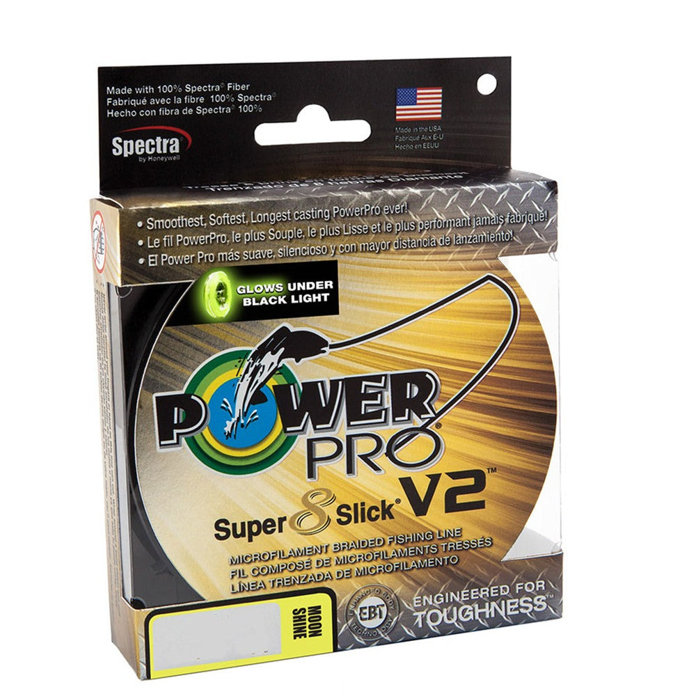 Power Pro Super Slick V2 8-Stand Braided Line 1500yd Spools