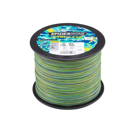 Spiderwire Ultracast Braid, Superline, 50lb test, 2187yd, Aqua Camo