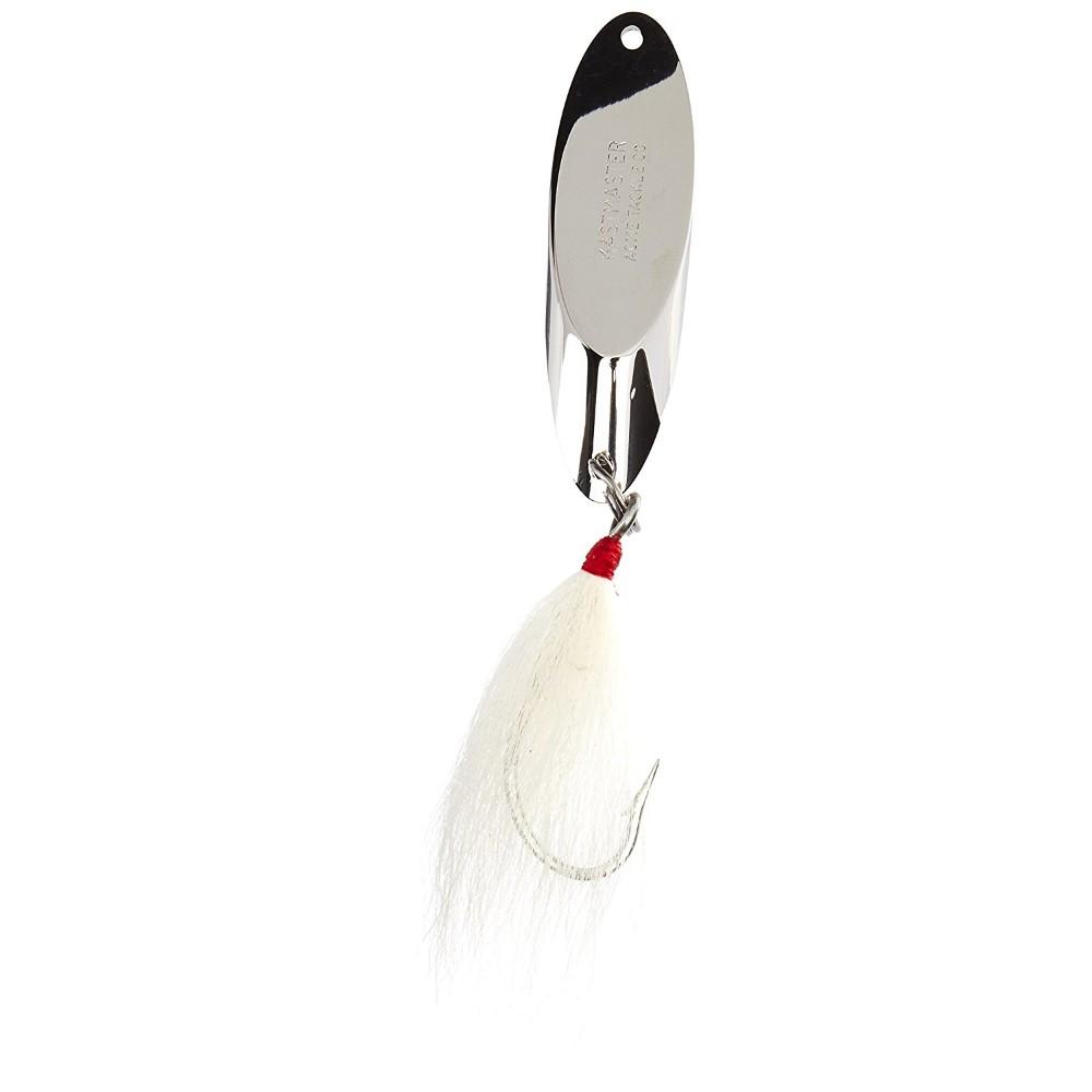 Acme Kastmaster 1.5oz Lure, Chrome, SW15ST/CHFY with White Bucktail