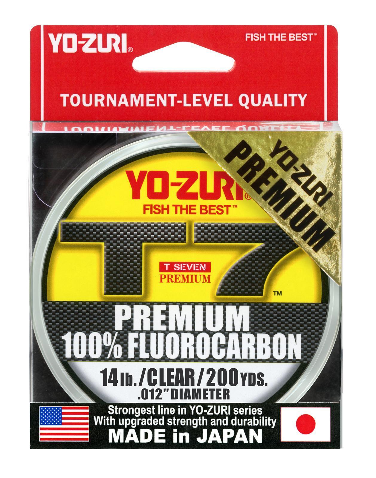YO-ZURI HYBRID Fluorocarbon Fishing Line 20lb/600yd CLEAR NEW! FREE USA  SHIP!