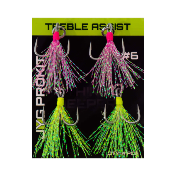 JYG Pro Treble Hook Feather Assist Hook