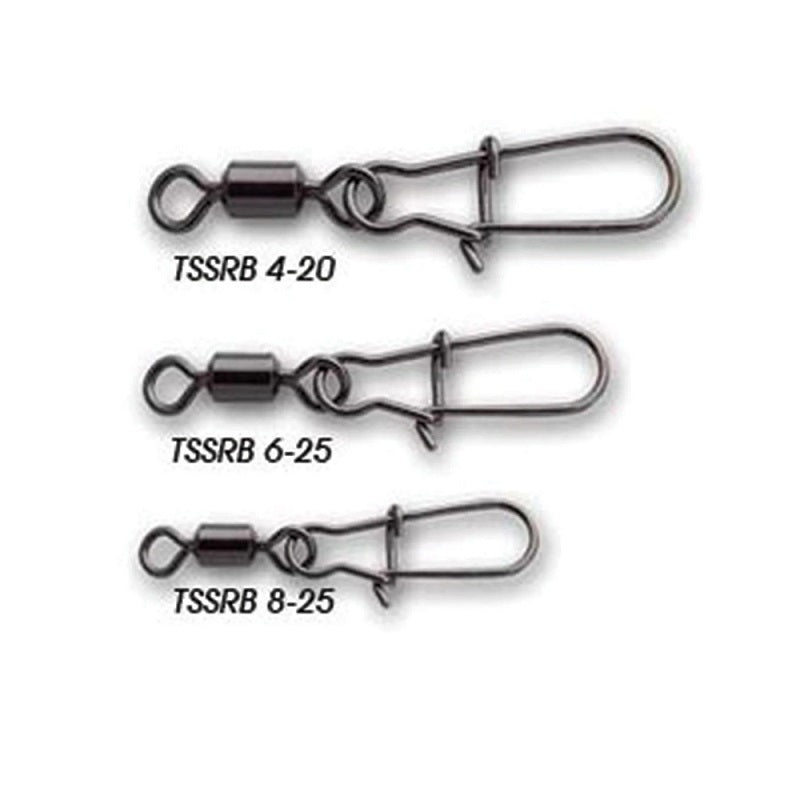 Tsunami Pro Strong Swivels with Round Snap Size 8 25 Pack