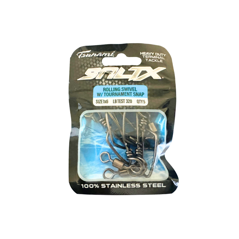 Tsunami SaltX Rolling Swivel W/ Tournament Snap