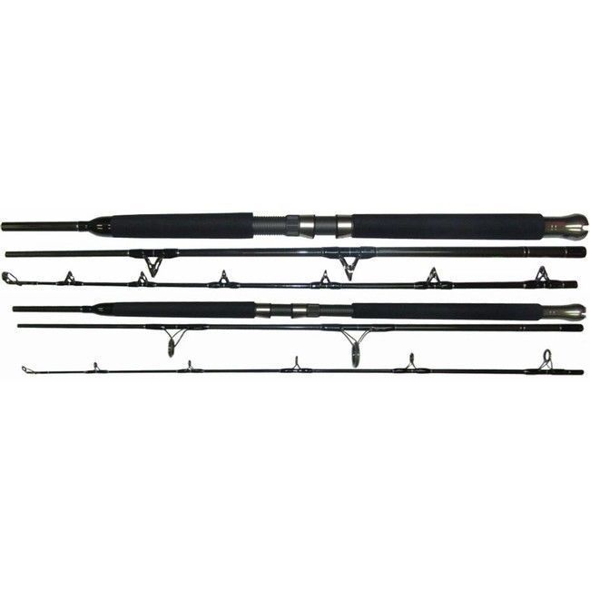 Tsunami Trophy 3pc Travel Rod Saltwater Spinning Striper Boat 7' TSTBS-703H