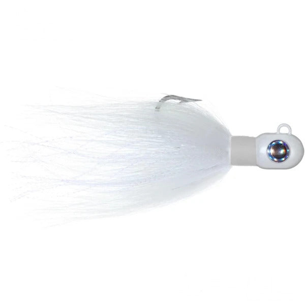 UFSHN Jetty Bucktail Jigs White Silver Flash