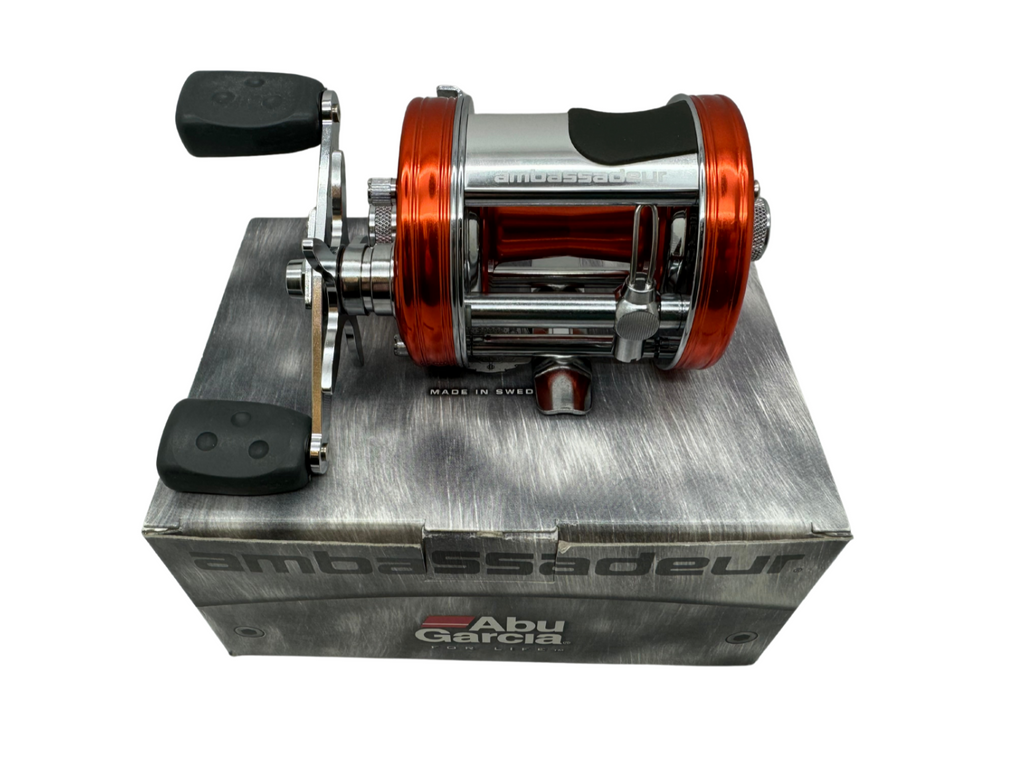 Abu Garcia Ambassadeur 6500CS Pro Rocket Sunset Orange Baitcast Reel Abu Garcia Ambassadeur 6500CS Pro Rocket Sunset Orange Baitcast Reel