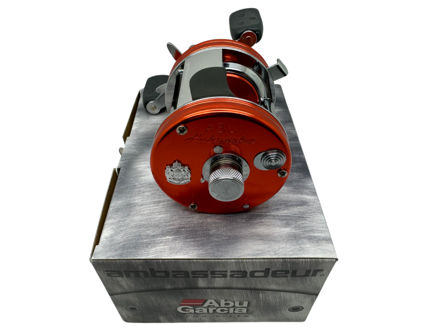 Abu Garcia Ambassadeur 6500CS Pro Rocket Sunset Orange Baitcast Reel