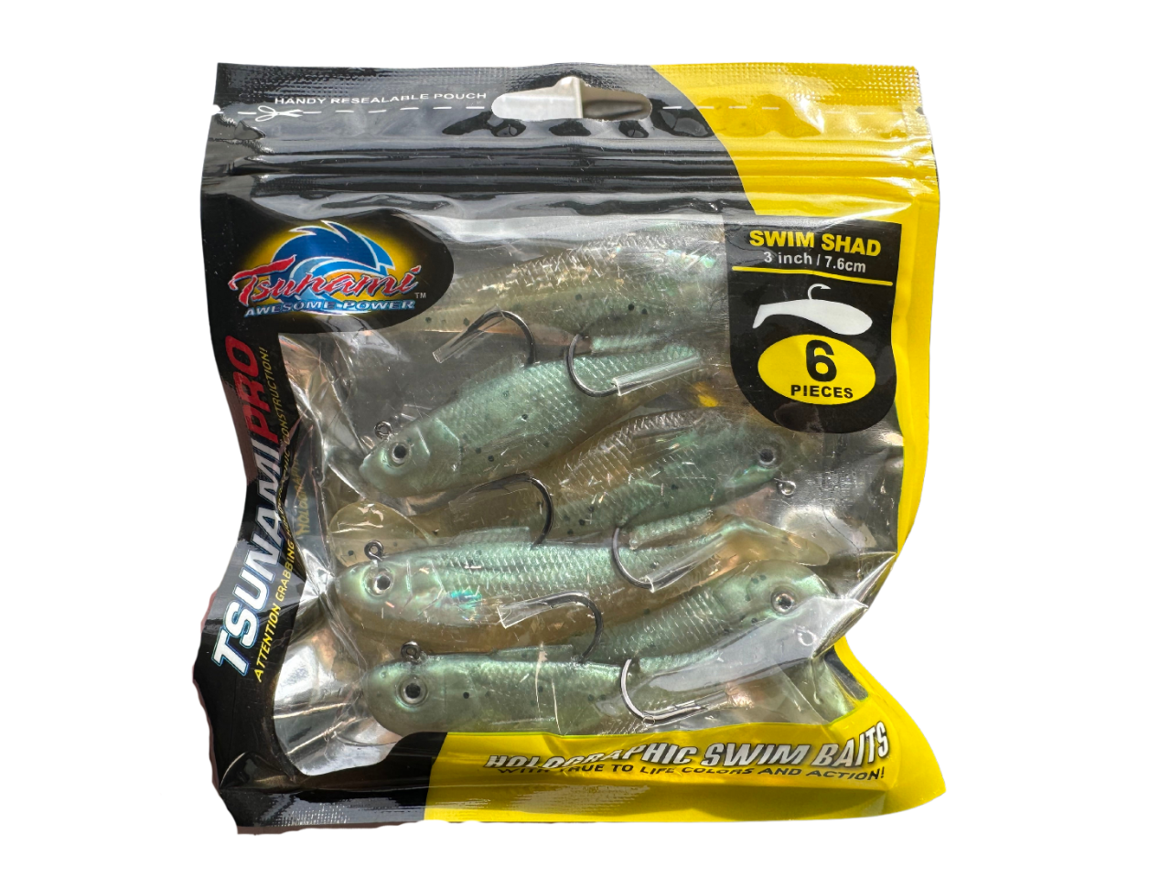 Tsunami Pro Swim Shad Holo Swim Baits 3"