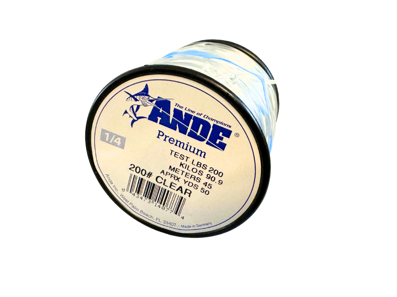 Ande Premium Monofilament 1/4lb Spool 200lb 50yd Clear