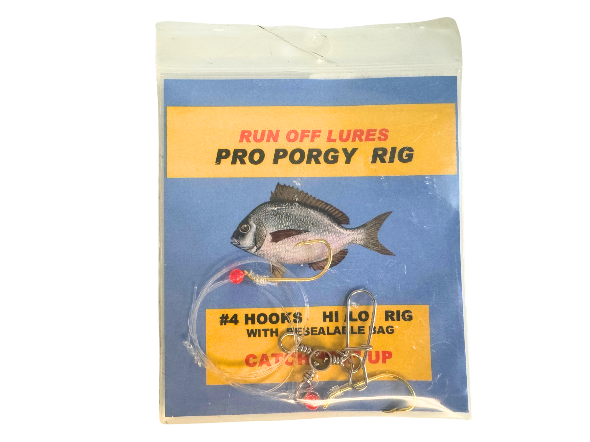 Run Off Lures Pro Hi/Lo Rig for Porgy with 2 Small Hooks