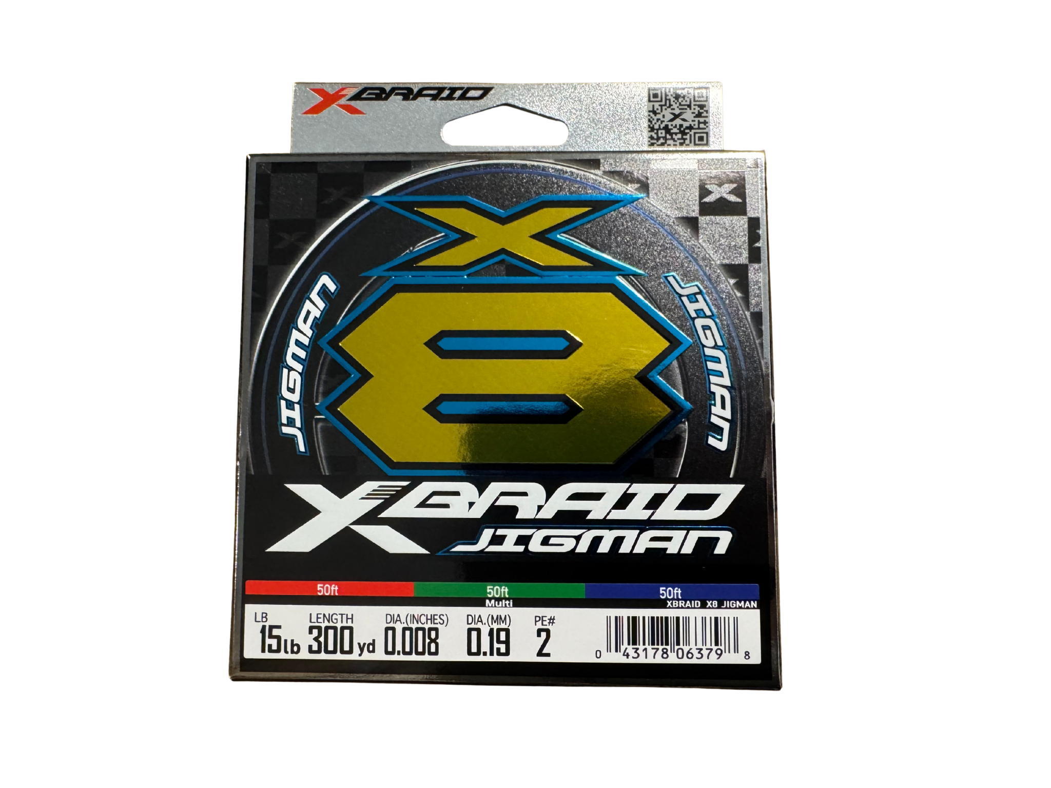 XBraid X8 Jigman Braid 300yd Multi