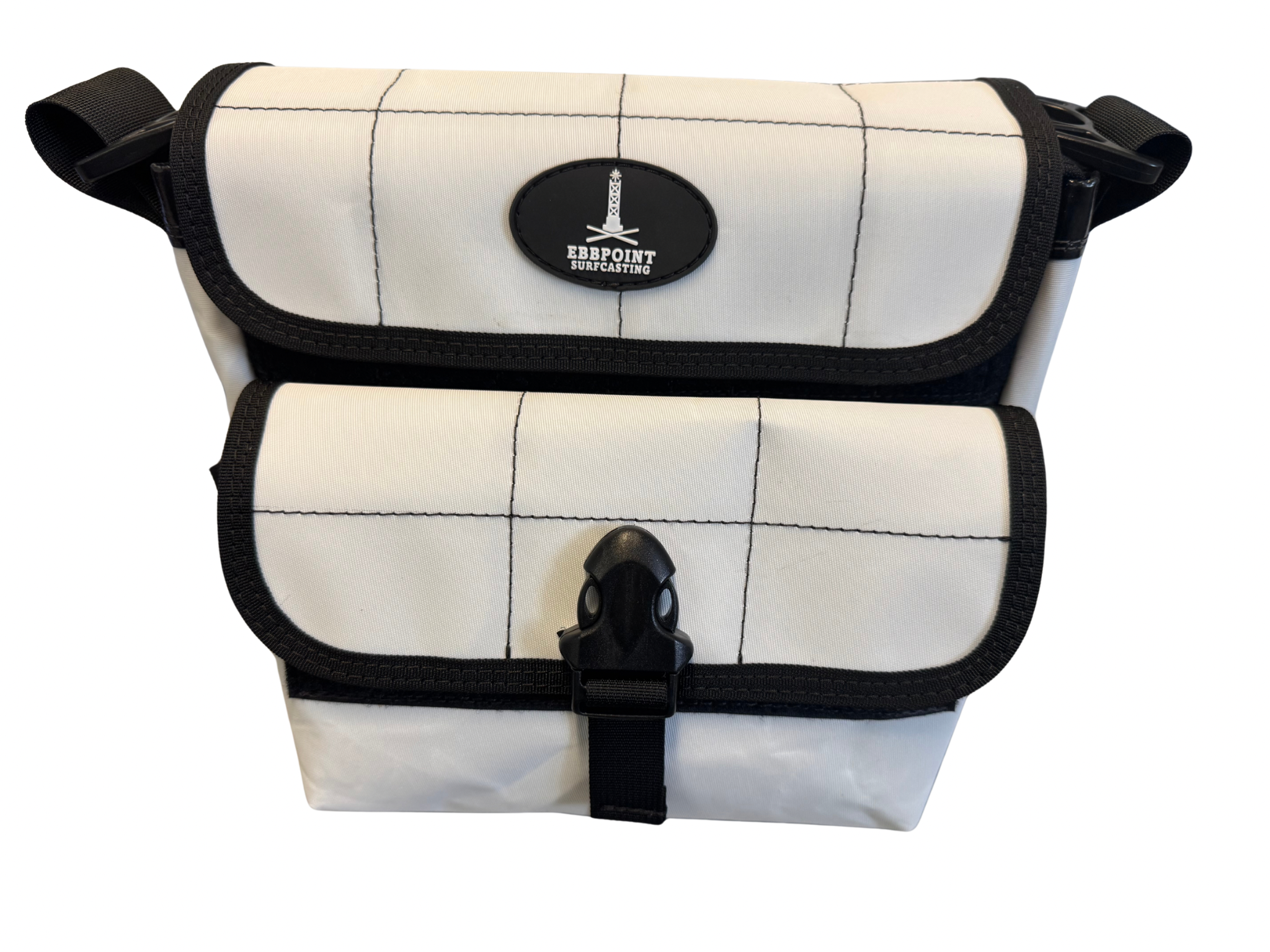 Ebbpoint Surfcasting 3 Tube Bag Large 8" Tubes White with White Logo