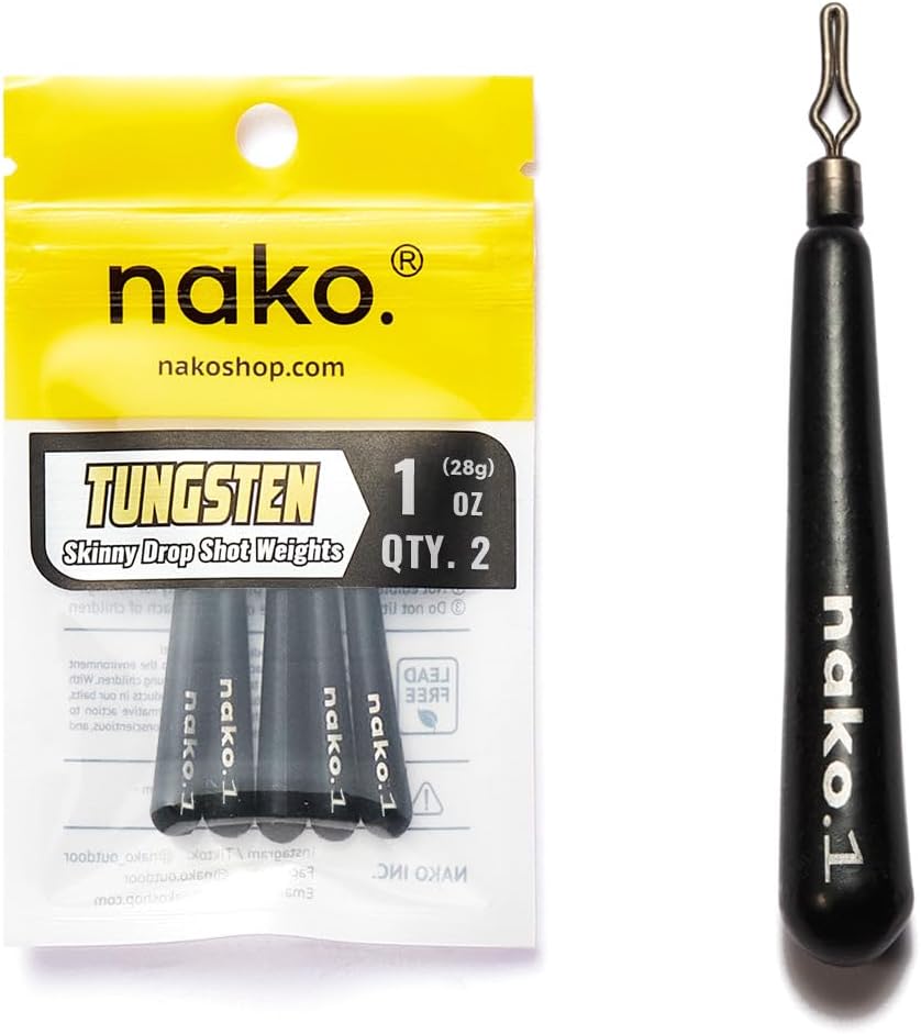 Nako Tungsten Skinny Drop Shot Weights