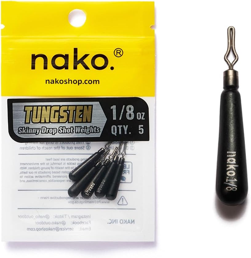 Nako Tungsten Skinny Drop Shot Weights