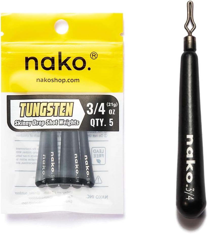 Nako Tungsten Skinny Drop Shot Weights