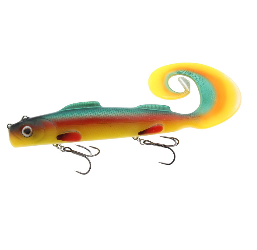 Westin WS03101 MonsterTeez Curly Tail Swimbait Rigged Ready, 203g, Parot Special