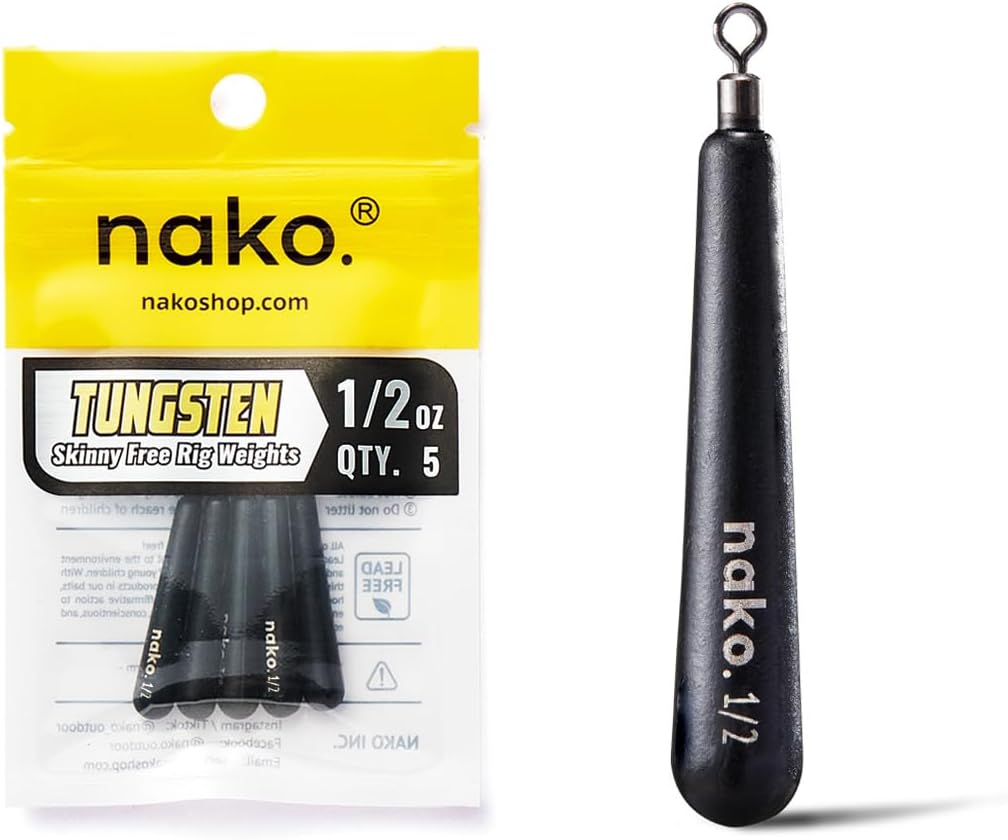 Nako Tungsten Skinny Free Rig Weights